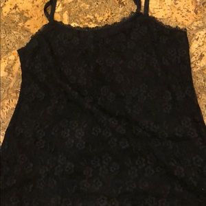 Elle women’s 2 layer tank top, lace outside layer